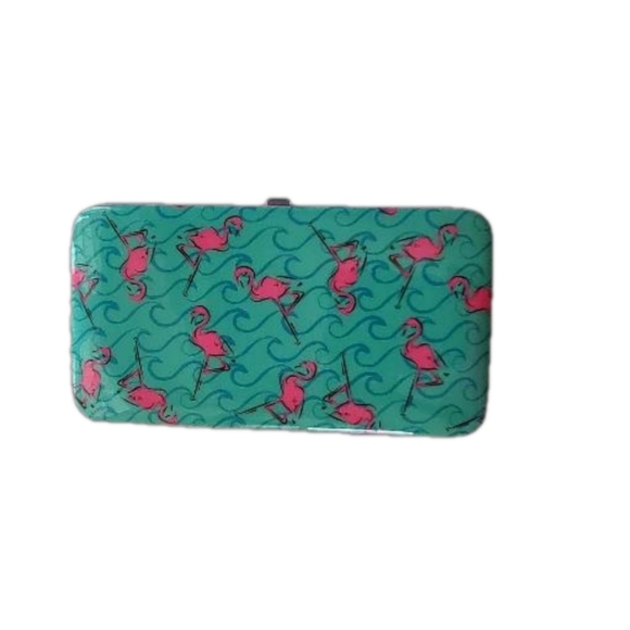 Patent Leather Flamingo Wallet - Picture 2 of 3